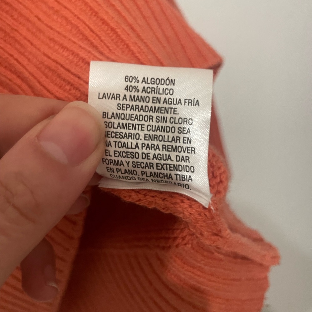 Maison Jules Orange Sweater with Gold appliqué - Picture 5 of 7